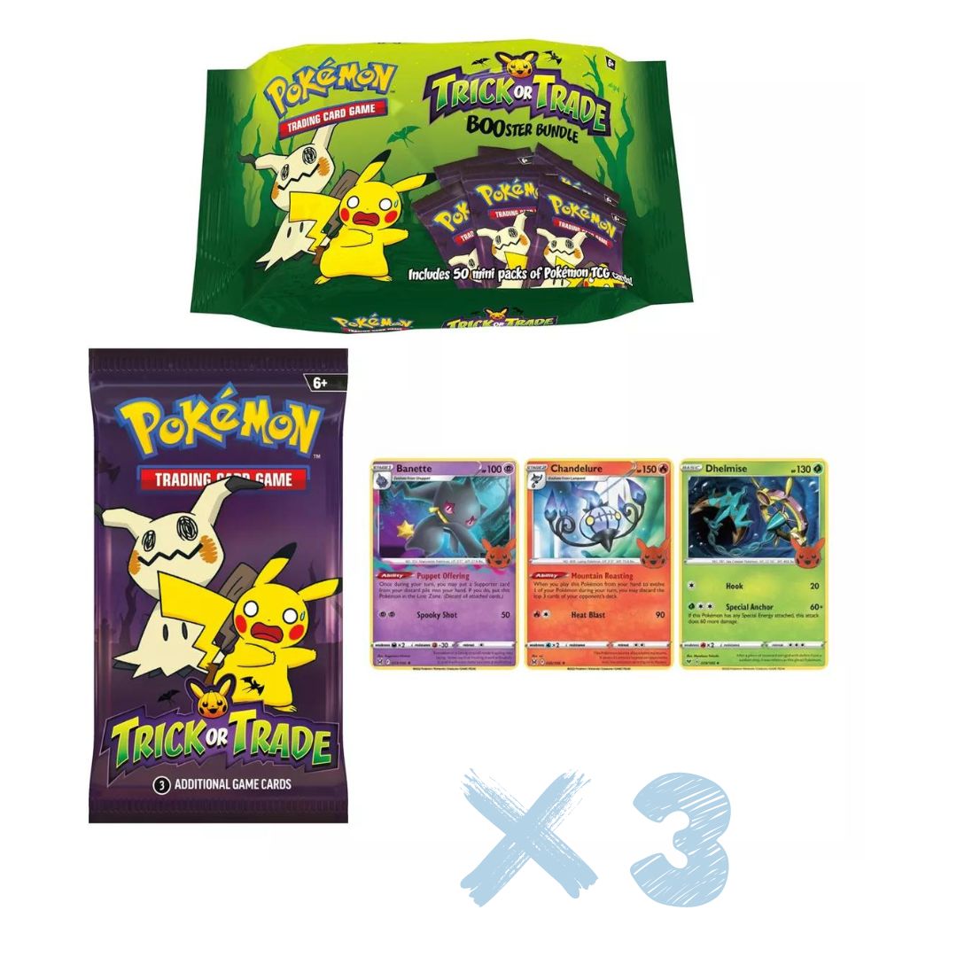 Pack-X3-Sobres-De-Cartas-Pokemon-TCG-Trick-and-Trade-Coleccionables.