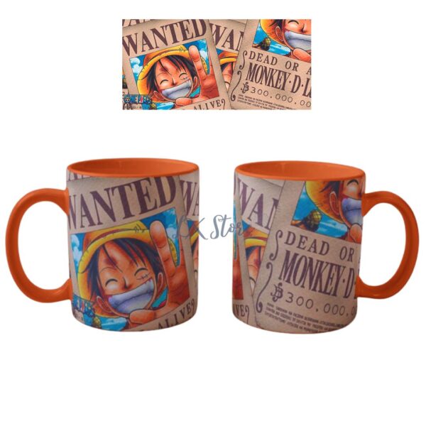 Mug naranja One piece