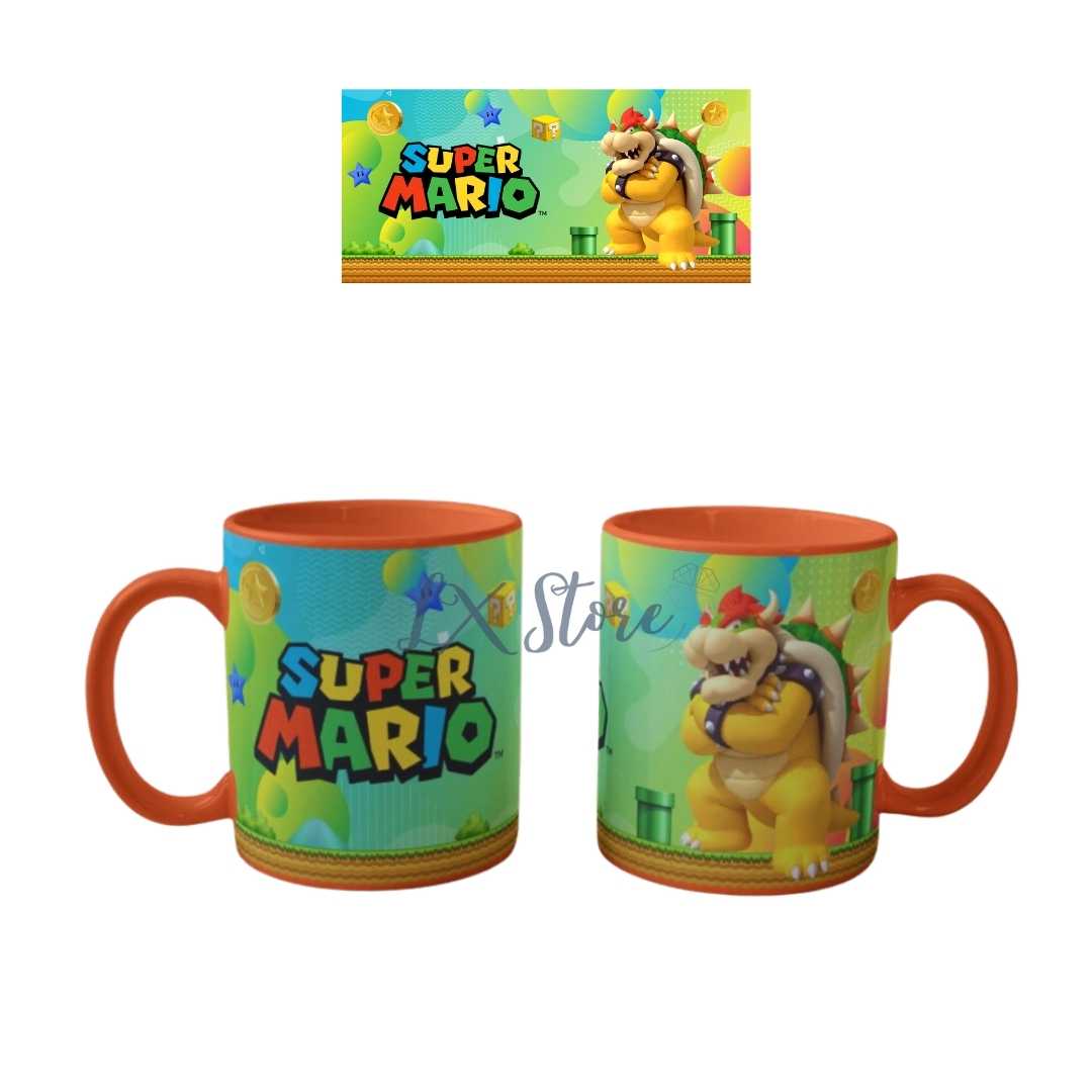 Mug Taza Mario Bros Bowser Naranja (2)