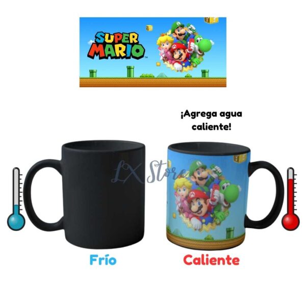 Mug Taza Mario Bros y sus amigos Magico (1)