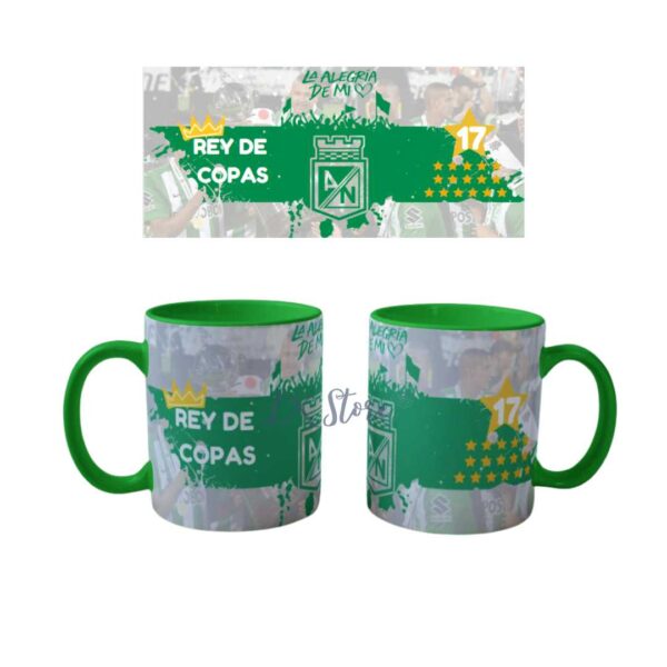 Taza de atletico nacional Verde