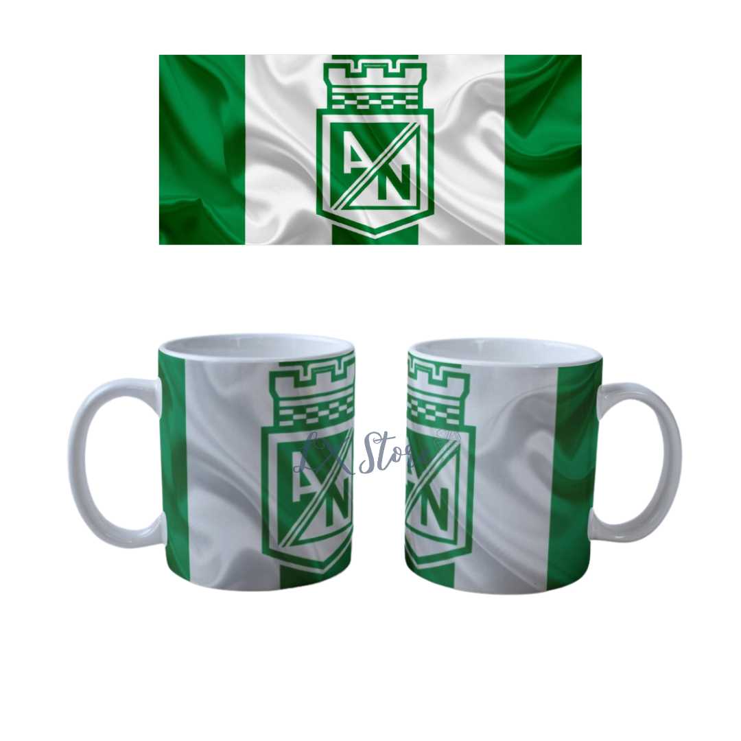 Vaso Atletico nacional Blanco