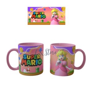 Mug Taza de Peach Princesa Mario Bros Rosa (1)