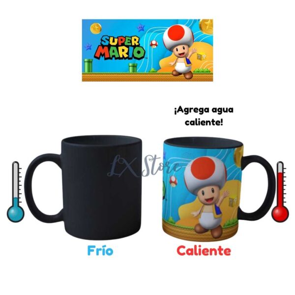 Mug taza Mario Bros Toad Magico (1)