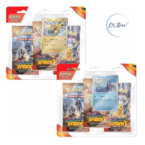 Pokémon Tcg Tripack Blister Surging Sparks Inglés