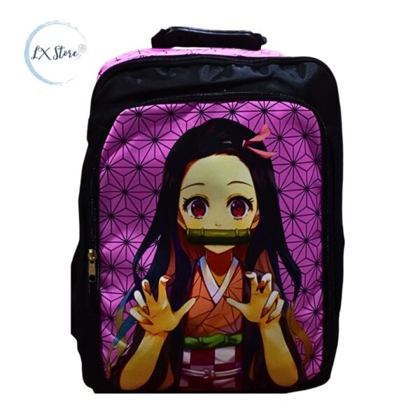 Maletas Morral de Nezuko Bicolor 2 Bolsillos Demon Slayer