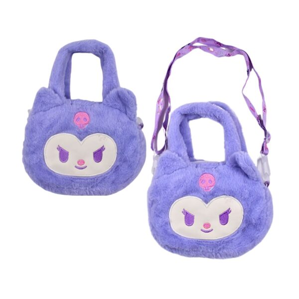 Mini Bolso de Cara Kuromi Lila