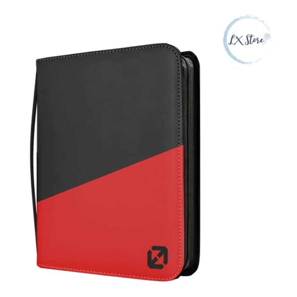 Portafolio Evoretro Shield + Toploader Binder Protección Premium Rojo