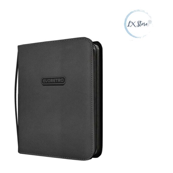 Portafolio Evoretro Shield + Toploader Binder Protección Premium Negro