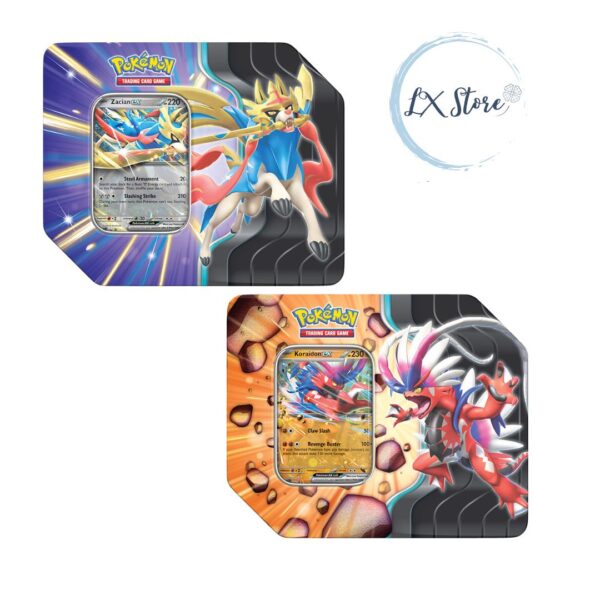 Lata Slashing Legends Pokémon TCG + 5 Sobres Español (Preventa) ($109.900)