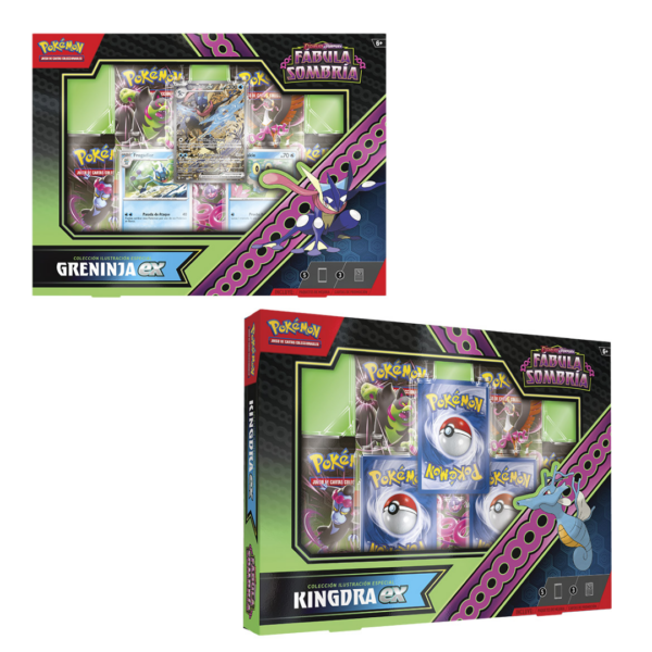 Colección Pókemon TCG Cartas Greninja Kingdra Ex Shrouded Fable