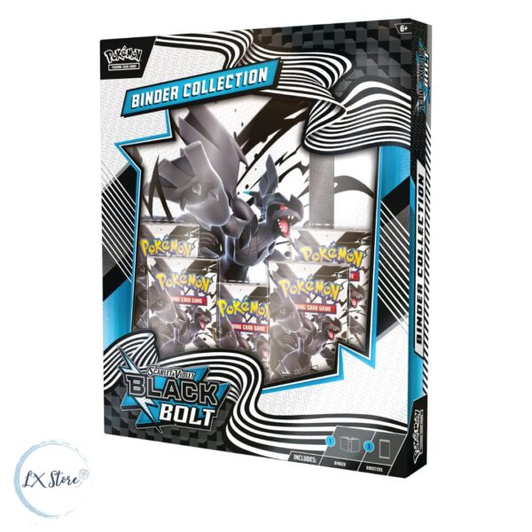Portafolio Binder de Black Bolt Pokémon TCG + 5 Sobres Black Bolt Preventa ($159.900)