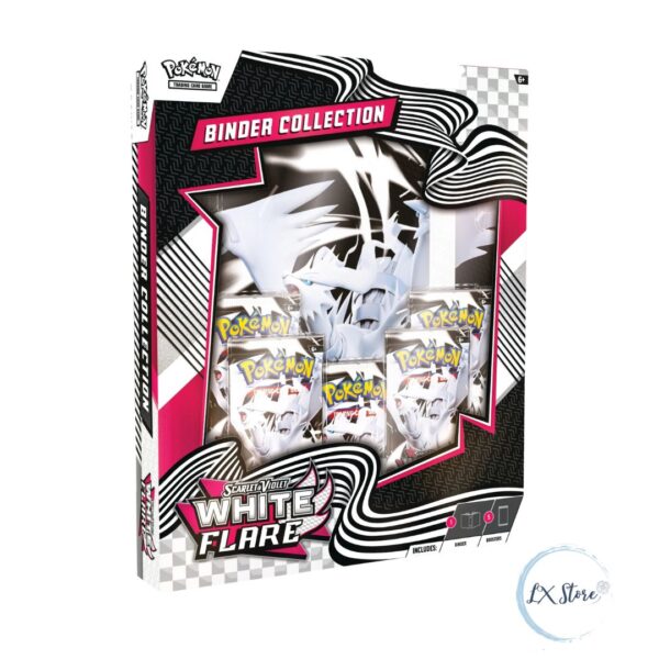 Portafolio Binder de White Flare Pokémon TCG + 5 Sobres White Flare Preventa (159.900)
