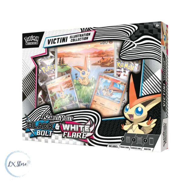 Unova Victini Illustration Collection + 4 Sobres Black Bolt And White Flame Preventa ($119.900)