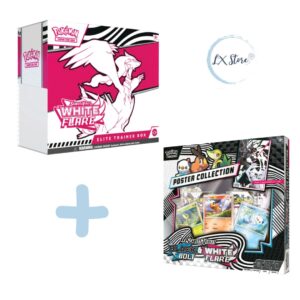 Combo Elite Trainer Box de White Flare +Poster Collection de Unova de Pokémon TCG Preventa (324.900)