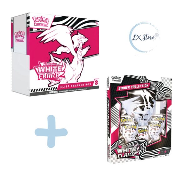 Combo Elite Trainer Box +Binder Collection de White Flare Pokémon TCG Preventa ($384.900)