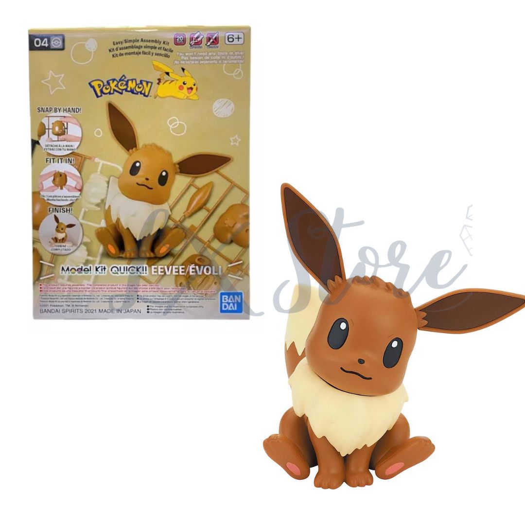 Juguete Pokémon Model Kit Armable Eevee Sentado