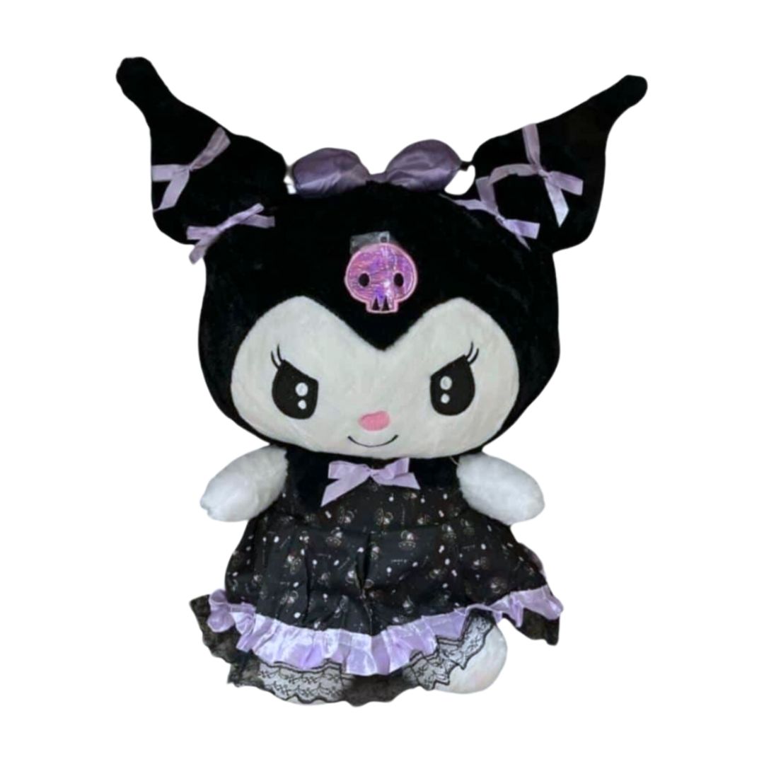 Peluche Kuromi Sanrio Vestido Negro