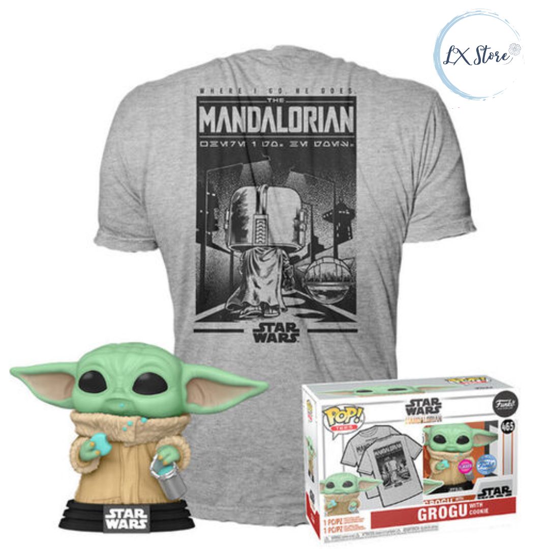 Combro Camiseta + Funko Star Wars Grogu 465 Talla S