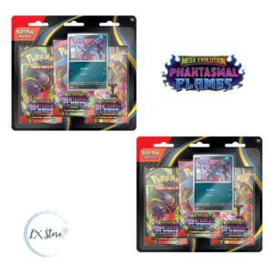 Blister x3 sobres de Phantasmal Flames ENG/SPA
