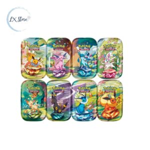 Latas Pokémon TCG Mini Tin Moneda + 2 sobres Prismatic Evolutions