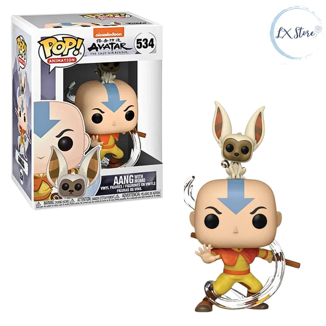 Funko Pop Aang y Momo Avatar: Leyenda de Aang #534