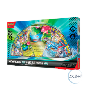 Caja Premium Collection de Venasaur Ex y Blastoise EX en Inglés
